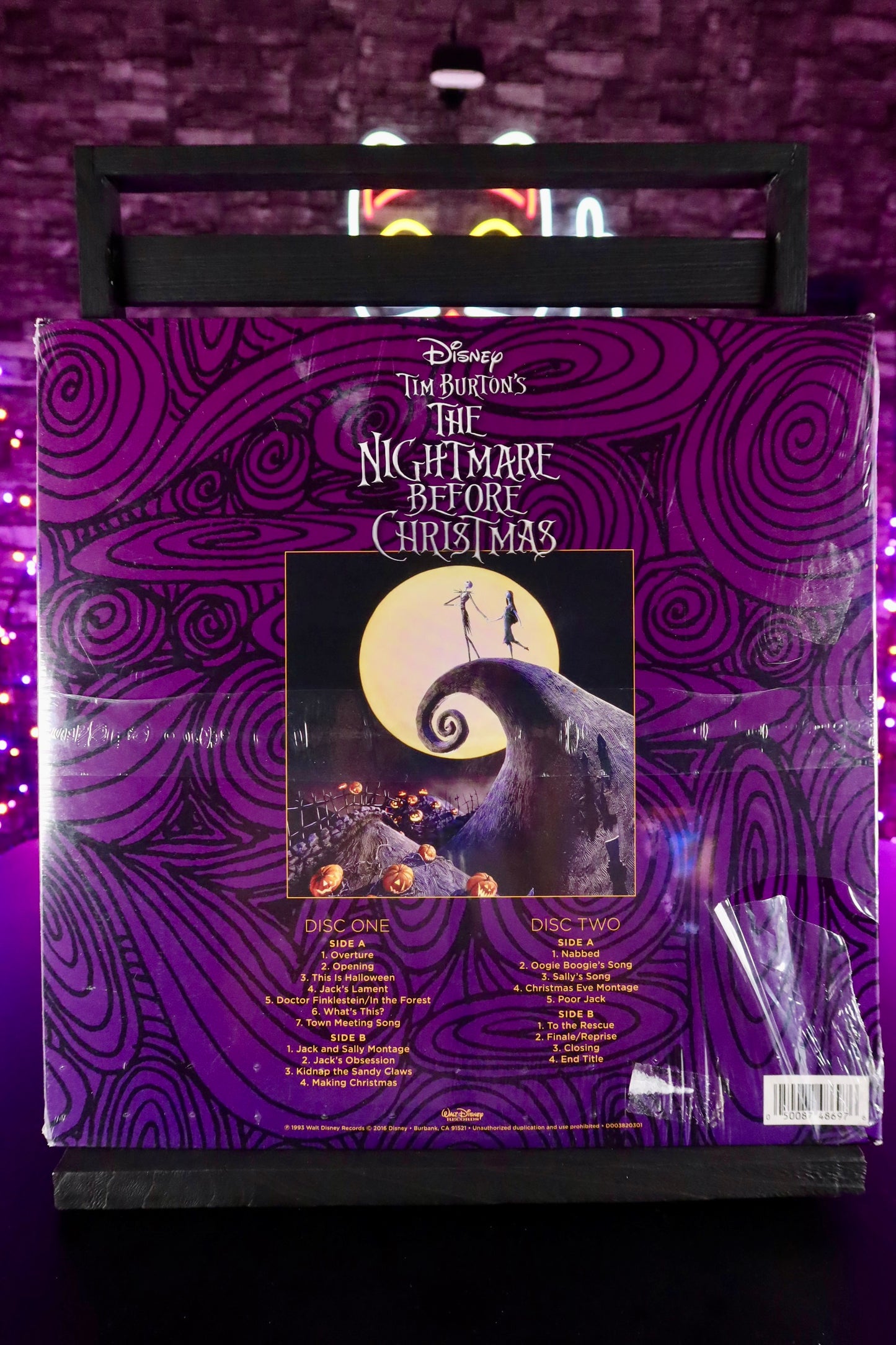Disco de vinilo de la pelicula El Extraño Mundo de Jack