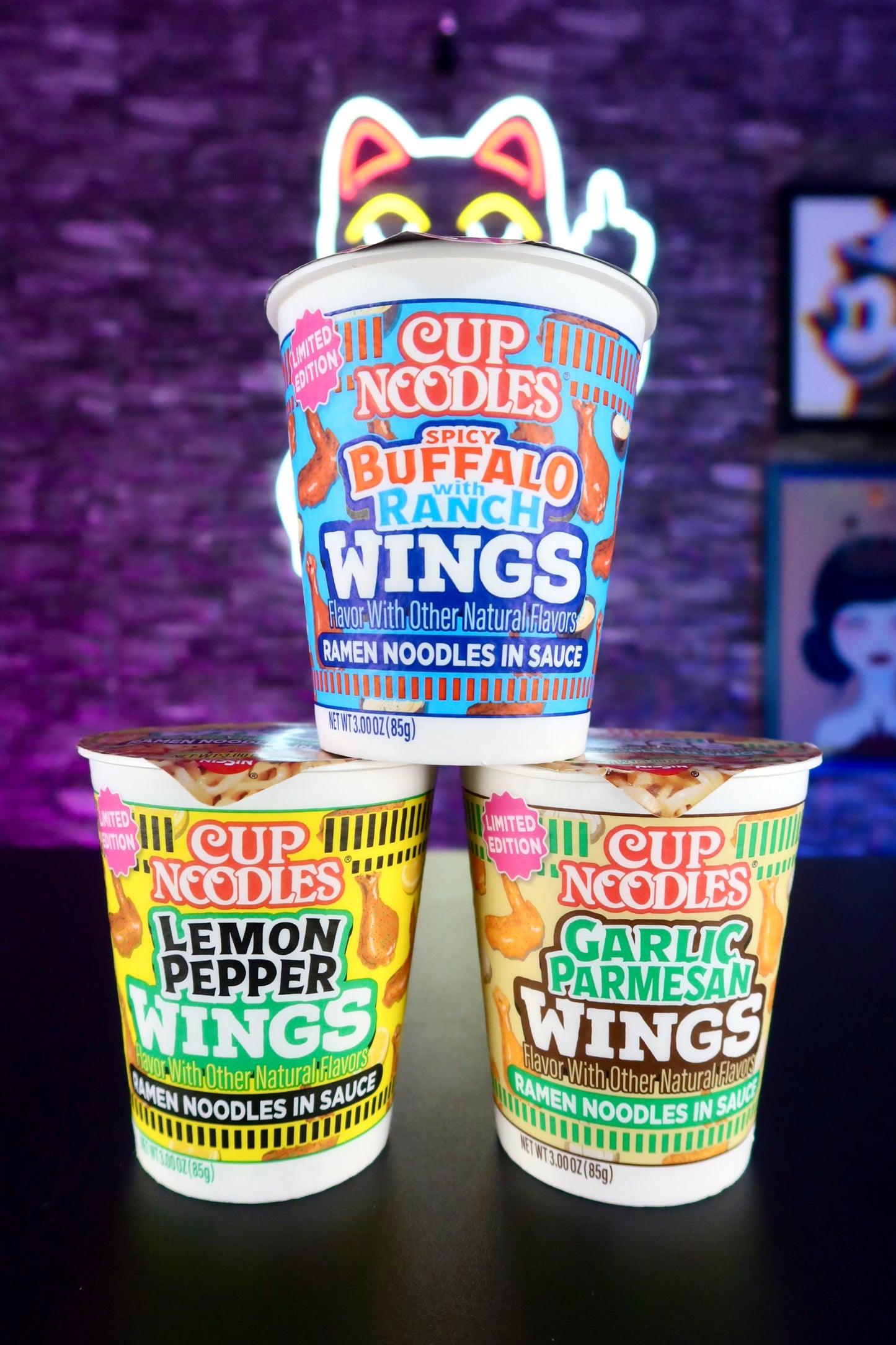 Ramen Cup Noodles sabor salsas de Alitas de Pollo (edición limitada pack)