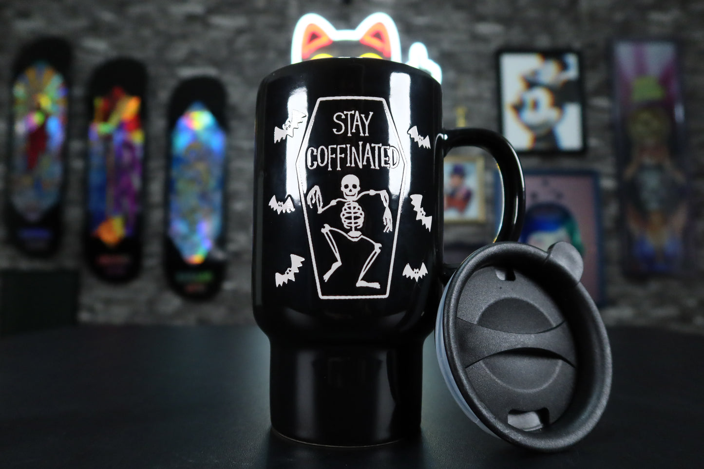 Termo Taza de Viaje "COFFIN-ATED"
