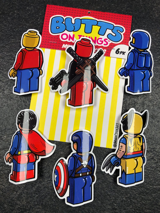 6 Pack de Stickers de BrianCookArt #1