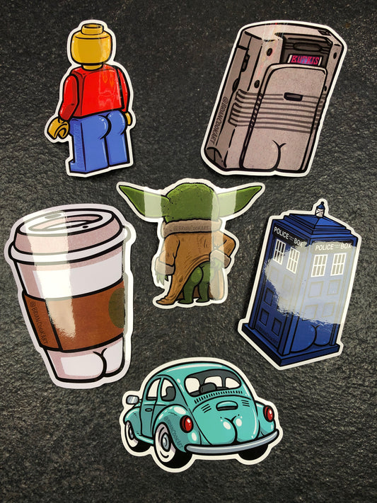 6 Pack de Stickers de BrianCookArt #2