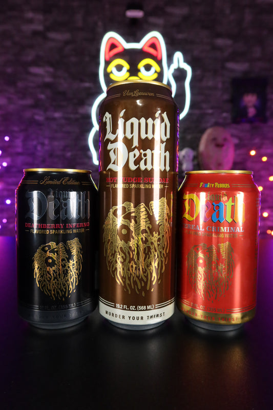 Agua “Liquid Death” edición limitada (pack de 3)