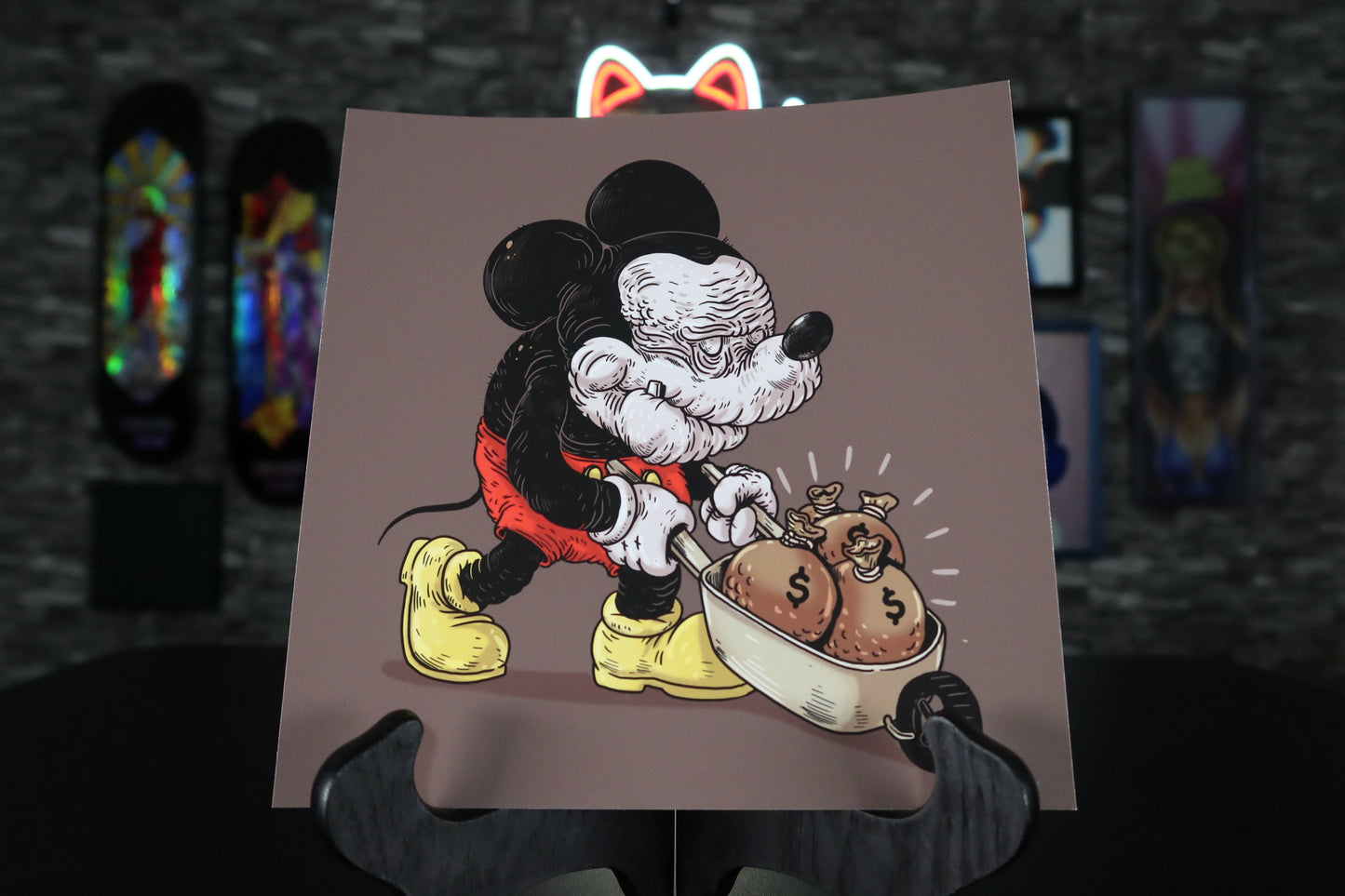 Impresión "Old Mickey" por Alex Solis