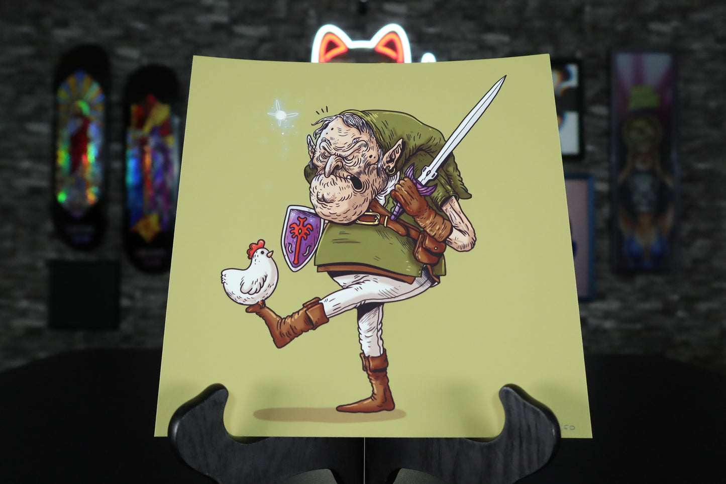 Impresión "Old Link" por Alex Solis