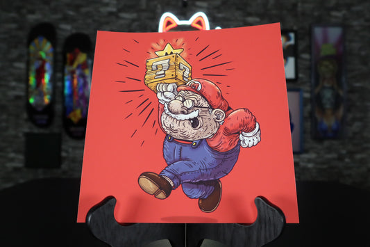 Impresión "Old Mario" por Alex Solis